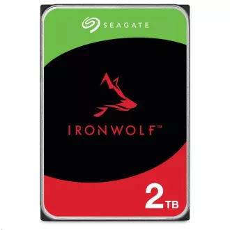 SEAGATE HDD 2TB IRONWOLF (NAS), 3,5", SATAIII, 5400 vrtljajev na minuto, 256 MB predpomnilnika