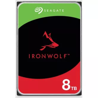 SEAGATE HDD 8TB IRONWOLF (NAS), 3,5", SATAIII, 5400 vrtljajev na minuto, 256 MB predpomnilnika, CMR
