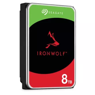 SEAGATE HDD 8TB IRONWOLF (NAS), 3,5", SATAIII, 5400 vrtljajev na minuto, 256 MB predpomnilnika, CMR