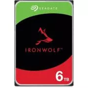 SEAGATE HDD 6TB IRONWOLF (NAS), 3,5", SATAIII, 5400 vrtljajev na minuto, 256 MB predpomnilnika, CMR