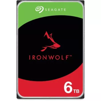SEAGATE HDD 6TB IRONWOLF (NAS), 3,5", SATAIII, 5400 vrtljajev na minuto, 256 MB predpomnilnika, CMR