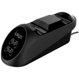 iPega PG-9180 Dvojna polnilna priklopna postaja za PS4 gamepade, črna