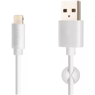 Kabel za prenos podatkov in polnjenje FIXED, USB-A -> Lightning (MFI), 20 W, dolžina 2 m, bel