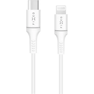 Kabel za prenos podatkov in polnjenje FIXED, USB-C -> Lightning (MFI), podpora PD, 60 W, dolžina 2 m, bel