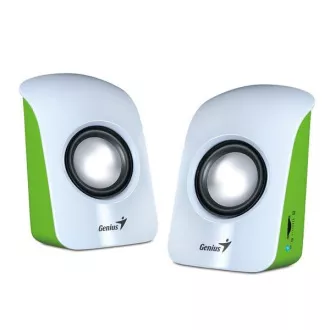 GENIUS zvočnik SP-U115, prenosni zvočnik, napajanje USB, belo-zelen GENIUS zvočnik SP-U115, prenosni zvočnik, napajanje USB, belo-zelen