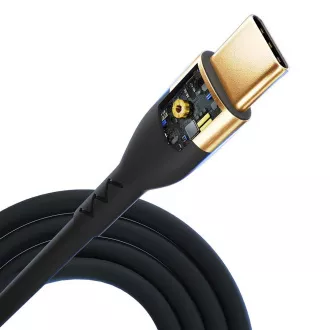 3mk podatkovni kabel - Hiper silikonski kabel C do C 2m 100W, črn 3mk podatkovni kabel - Hiper silikonski kabel C do C 2m 100W, črn