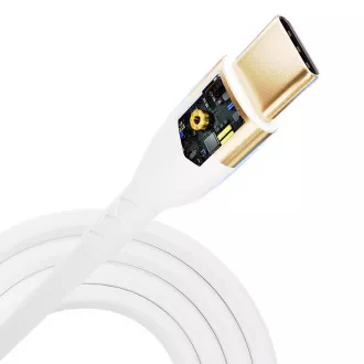 3mk podatkovni kabel - Hiper silikonski kabel C do C 2m 100W, bel 3mk podatkovni kabel - Hiper silikonski kabel C do C 2m 100W, bel