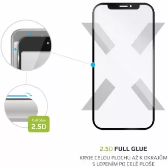 FIXED zaščitno steklo Full-Cover za Apple iPhone 14 Pro, črno