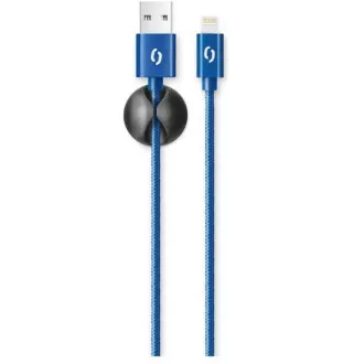 ALIGATOR podatkovni kabel PREMIUM 2A, Lightning, modri