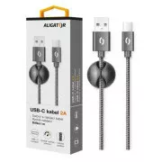 ALIGATOR podatkovni kabel PREMIUM 2A, USB-C, črn