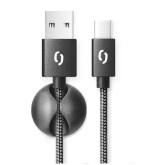 ALIGATOR podatkovni kabel PREMIUM 2A, USB-C, dolžina 2 m, črn