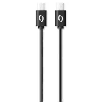 ALIGATOR podatkovni kabel POWER 60W, USB-C/USB-C 3A, dolžina 1 m, črn