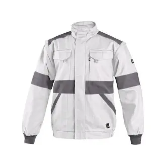 Bluza CXS LUXY EDA, moška, belo-siva, velikost 56