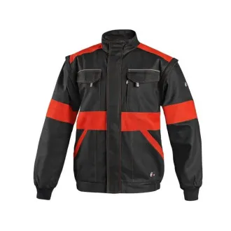 Bluza CXS LUXY EDA, moška, črno-oranžna, velikost 68