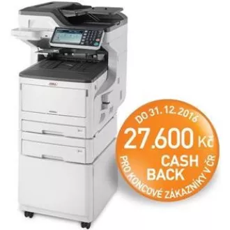 Oki MC853dnct A3 23 strani na minuto ProQ2400DPI, PCL/PS, USB, LAN (tiskanje/skeniranje/kopiranje/faksiranje), 250 GB HDD