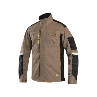 Bluza CXS STRETCH, moška, bež-črna, velikost 64