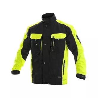 Bluza CXS SIRIUS BRIGHTON, 170-176cm, črno-rumena, velikost 54