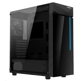 GIGABYTE ohišje GB-C200G, RGB osvetlitev, brez napajalnika, prozorna stranica, Mid tower