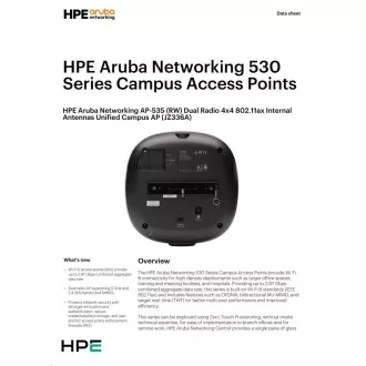 Aruba AP-535 (RW) Dual Radio 4x4:4 802.11ax notranje antene Unified Campus AP RENEW JZ336A
