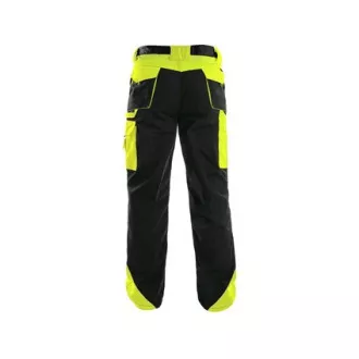 Hlače do pasu CXS SIRIUS BRIGHTON, zimske, moške, črno-rumene, velikost 60-62
