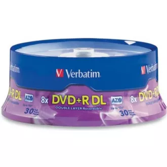 VERBATIM DVD R (25-kratni paket)/vreteno z dvojno plastjo 8X 8,5 GB za tiskanje s črnilom