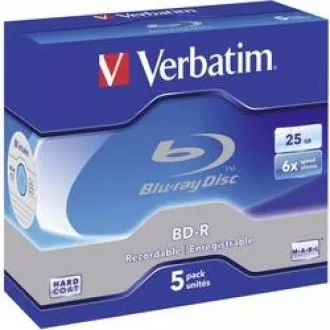 VERBATIM BD-R SL(5-pack)Blu-Ray/Jewel/6x/25GB