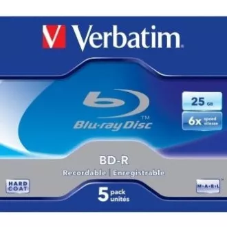 VERBATIM BD-R SL(5-pack)Blu-Ray/Jewel/6x/25GB