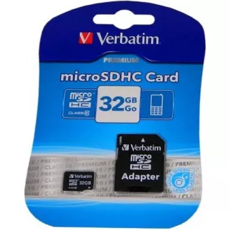 VERBATIM MicroSDHC kartica 32GB Premium, U1   SD adapter