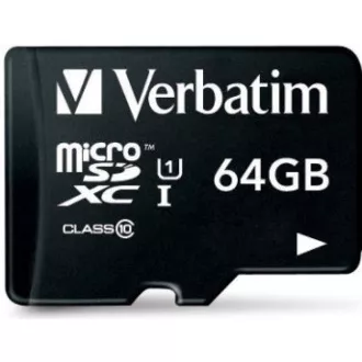 VERBATIM MicroSDXC 64GB Premium, U1   adapter