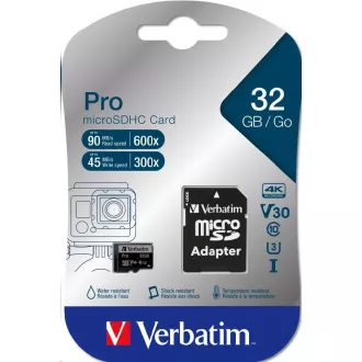 VERBATIM MicroSDHC kartica 32GB Pro, U3   adapter