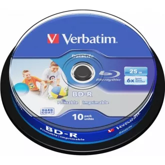 VERBATIM BD-R SL Datalife HTL (10 pakiranj)Blu-Ray/vreteno/6x/25 GB s široko možnostjo tiskanja