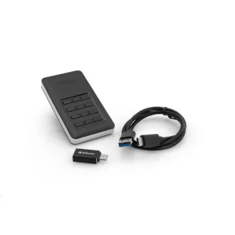 VERBATIM Zunanji SSD, vključno s KEYPAD 256GB USB3.1 GDPR
