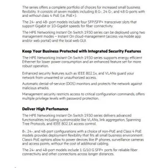 HPE Networking Instant On Switch 8p Gigabit 2p SFP (brez ventilatorja) 1930
