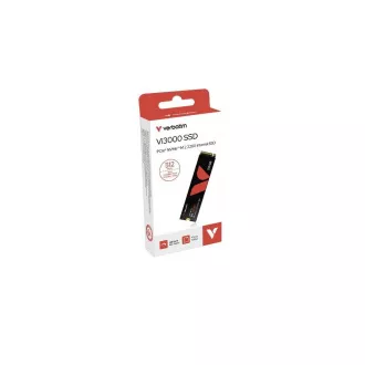 VERBATIM SSD Vi3000 Notranji SSD PCIe NVMe M.2 512 GB, W 2500/ R 3300 MB/s VERBATIM SSD Vi3000 Notranji SSD PCIe NVMe M.2 512 GB, W 2500/ R 3300 MB/s