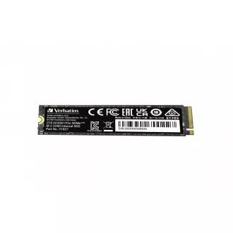 VERBATIM SSD Vi5000 Notranji SSD PCIe NVMe M.2 2TB, W 4300/ R 5000 MB/s