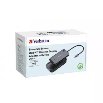 VERBATIM Display Adapter WDA-01 Share My Screen 1080P, vozlišče USB-C