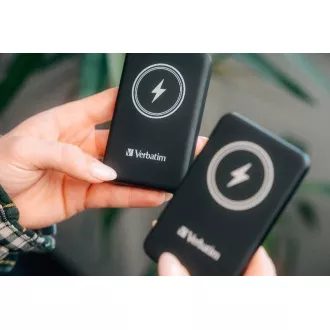 VERBATIM Powerbank Charge 'n' Go, magnetna, 5000 mAh, USB-C, črna VERBATIM Powerbank Charge 'n' Go, magnetna, 5000 mAh, USB-C, črna