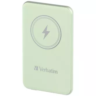 VERBATIM Powerbank Charge 'n' Go, magnetna, 5000 mAh, USB-C, zelena