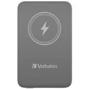 VERBATIM Powerbank Charge 'n' Go, magnetna, 10000 mAh, USB-C, siva