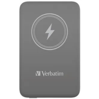 VERBATIM Powerbank Charge 'n' Go, magnetna, 10000 mAh, USB-C, siva