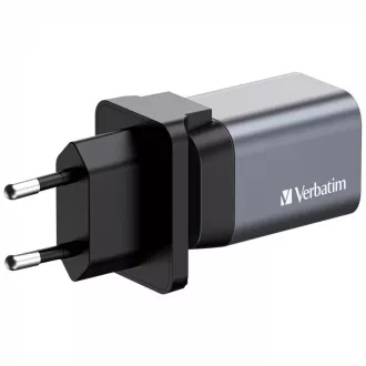 VERBATIM GaN omrežni polnilec GNC-35, 35 W, 1x USB-C, 1x USB VERBATIM GaN omrežni polnilec GNC-35, 35 W, 1x USB-C, 1x USB