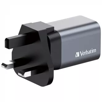 VERBATIM GaN omrežni polnilec GNC-35, 35 W, 1x USB-C, 1x USB VERBATIM GaN omrežni polnilec GNC-35, 35 W, 1x USB-C, 1x USB