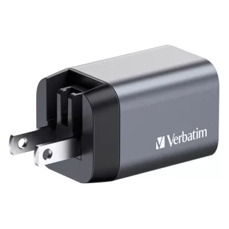 VERBATIM GaN omrežni polnilec GNC-35, 35 W, 1x USB-C, 1x USB VERBATIM GaN omrežni polnilec GNC-35, 35 W, 1x USB-C, 1x USB