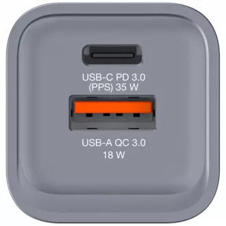 VERBATIM GaN omrežni polnilec GNC-35, 35 W, 1x USB-C, 1x USB VERBATIM GaN omrežni polnilec GNC-35, 35 W, 1x USB-C, 1x USB