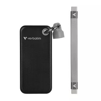 VERBATIM Zunanji SSD disk 1 TB Pocket USB3.2 Gen 2, črna/siva