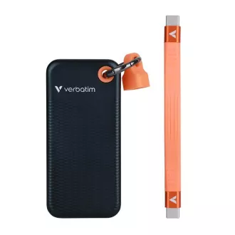 VERBATIM Zunanji SSD disk 1TB Pocket USB3.2 Gen 2, črna/oranžna