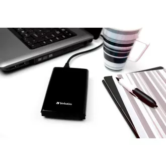 VERBATIM Zunanji SSD 1TB Store 'n' Go Slim Prenosni USB 3.0, USB-A/USB-C, črn
