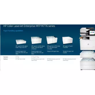 HP Color LaserJet Enterprise Flow MFP M776z (A3, 46ppm, USB, Ethernet, Print/Scan/Copy, FAX, Duplex, HDD, Tray)