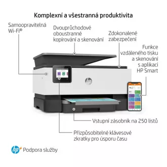 HP All-in-One Officejet Pro 9010e HP  (A4, 22 strani na minuto, USB 2.0, Ethernet, Wi-Fi, tiskanje, skeniranje, kopiranje, FAX, obojestranski tisk, DADF)