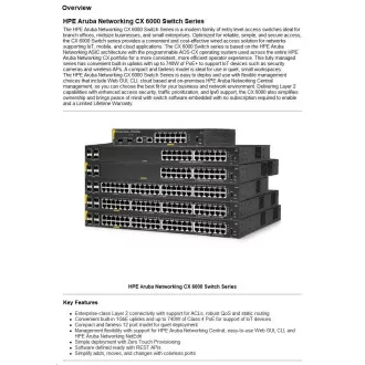 HPE Aruba Networking CX 6000 48G 4SFP stikalo R8N86AR PRENOVITEV